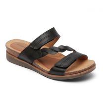 Cobb Hill Women's May Asymmetrical Slide Sandal Black - CJ0725