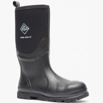 Muck Boot Company Men's 16" Chore Cool Tall Steel Toe EH Waterproof Work Boot Boot Black - CSCT000