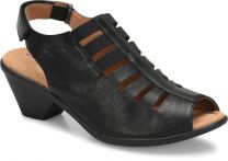 Comfortiva Women's Faye Sandal Black Leather - CT0003801