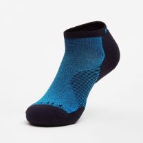 Thorlo Unisex Fierce Thin Cushion Low-Cut Running Socks Blue Aster/Black - XFCU-340