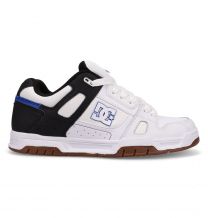 DC Shoes Men's Stag Skate Shoe White/Black/Gum - DC01813100-WBBLGM