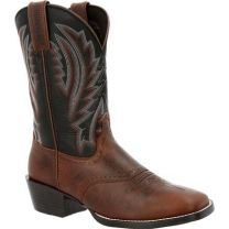 Durango Men's 11" Westward™ Western Pull On Western Boot Dark Chestnut/Blacky Onyx - DDB0351