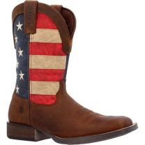 Durango Men's 11" Saddlebrook™ Western Boot Brown/Western Flag - DDB0446