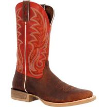 Durango Men's 12" Rebel Pro™ Cutter Western Boot Cognac Crunch/Rusty Red - DDB0476