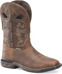 Double-H Boots Men's 11” Wilmore Soft Toe EH Waterproof Non-Metallic Roper Work Boot Brown - DH5380