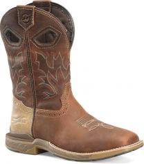 Double-H Boots Men's Veil 11” Wide Square Toe Roper Non-Metallic Soft Toe Work Boot Brown - DH5387