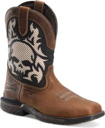 Double-H Boots Men's Witness 11" Composite Toe Roper Non-Metallic Work Boot Brown - DH5388