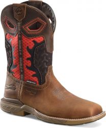 Double-H Boots Men's 11" Purge Composite Toe Waterproof Roper Work Boot Red/Brown - DH5391