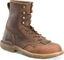 Double-H Boots Men's 8" Raid Phantom Rider Composite Toe Lacer Work Boot Brown - DH5393