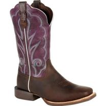 Durango Women's 12" Lady Rebel Pro™ Ventilated Western Boot Oiled Brown/Plum - DRD0377