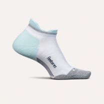Feetures Unisex Elite Max Cushion No Show Tab Socks White Sky - EC5010681