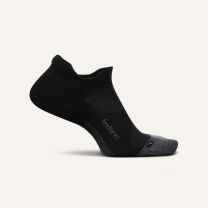 Feetures Unisex Elite Max Cushion No Show Tab Socks Black - EC50159