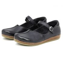 Stegmann Women's Eva Mary-Jane Black Leather - LEVA-8802