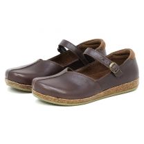 Stegmann Women's Eva Mary-Jane Brown Leather - LEVA-8803