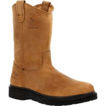 GEORGIA BOOT Men's 11" Farm & Ranch Pull On Work Boot Mississippi Tan - G4432