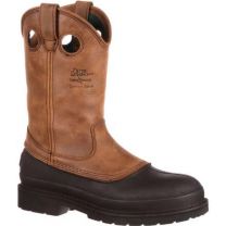 GEORGIA BOOT Men's 12" Muddog Soft Toe Wellington Work Boot Mississippi Brown - G5514