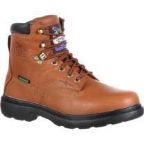 GEORGIA BOOT Men's 6" Farm & Ranch Soft Toe Waterproof Work Boot Briar Brown - G6503