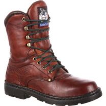GEORGIA BOOT Men’s 8” Eagle Light Soft Toe Work Boot Russet Wildwood - G8083