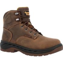 GEORGIA BOOT Men's 6" OT Alloy Toe Waterproof Work Boot Brown - GB00522