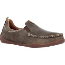 Georgia Boot Men's Cedar Falls Moc-Toe Slip On Shoe Brown - GB00560