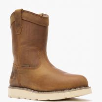 GEORGIA BOOT Men’s 10" Core 37 Wedge Waterproof Steel Toe Pull-On Work Boot Barracuda Gold - GB00696