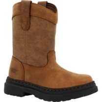 Georgia Boot Little Kids' Superlyte Pull on Boot Brown - GB00676C