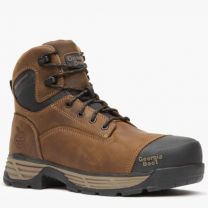 GEORGIA BOOT Men’s 6” Durablend Edge Waterproof Alloy Toe Work Boot Brown - GB00679