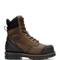 HYTEST Men's Foootrests Rival Nano Toe Waterproof Work Boot Brown - K24956