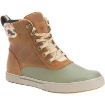 XTRATUF Men's 6" Leather Lace Ankle Deck Boot Tan/Green - LAL-700