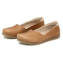 Stegmann Women's Liesl Leather Skimmer Tan Leather - LISL-8806