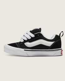 VANS Unisex Little Kids Knu Skool Skate Shoe Black/True White - VN000CYU6BT