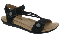 Biza Women's Luna Sandal Midnight (solid black) - 3031-018