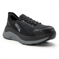 MEGAComfort Men's Ergo Europa Composite Toe Work Shoe  Black/Grey - MC152