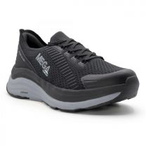 MEGAComfort Women's Ergo Europa Composite Toe Work Shoe  Black/Grey - MC156