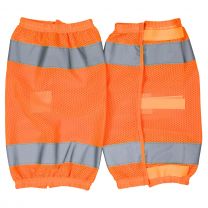 MCR SAFETY Luminator® Hi-Viz Class E Leg Gaiters Orange Mesh - CLEGMO