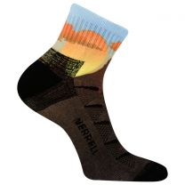 Merrell Unisex Printed Anniversary Moab Ankle Socks Dark Brown (1 pair) - MEA33620Q1B4001-DKBRN