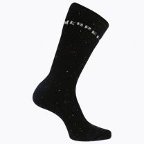 Merrell Unisex Speckled Wool Blend Casual Crew Socks Black (1 pair) - MEA33700C1B4001-BLACK