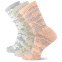 Merrell Unisex Trekker Outdoor Crew Socks Peach Assorted (3 pairs) -MEA33902C3U2001-PCAST