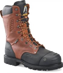 Matterhorn Men’s 12” Nickel Carbon Composite Toe Waterproof D30 Internal Metatarsal Guard Work Boot Dark Brown - MT2575