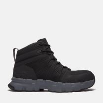Timberland PRO Men's Powertrain EV Mid Composite Toe ESD Athletic Work Shoe, Blackout - TB0A63K3V96