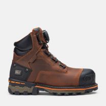 Timberland PRO Men's 6" Boondock BOA Composite Toe Waterproof Work Boot Medium Brown - TB0A66KYEM4
