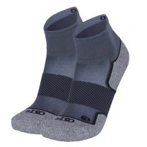 OS1st Unisex Active Comfort Quarter Crew Socks Charcoal - OS1-10044CH