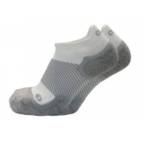 OS1st Unisex WIDE Wellness Performance No Show Socks Steel White - OS1-3854WX