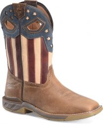 Phantom Rider 11"  Fortitude Soft Toe EH Non-Metallic Work Boot Light Brown/Flag - PH5005