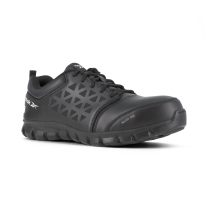 Reebok Work Women's Sublite Cushion Alloy Toe EH Athletic Work Shoe  Black Leather - RB047