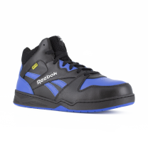 Reebok Work Men's BB4500 Composite Toe Internal Metatarsal Guard High-Top Work Sneaker Black/Blue - RB4166