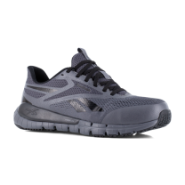 Reebok Work Men's Flex Trainer Composite Toe ESD Easy On/Off Work Shoe Gray/Black - RB5122