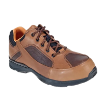 Rockport Works Women's Metro Trail Steel Toe ESD Two-Tone Work Shoe Brown - RK610