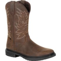 ROCKY WORK Men's 11" WorkSmart Composite Toe Waterproof Western Boot Brown - RKW0277