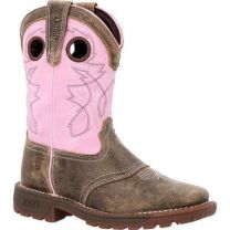 Rocky Unisex Little Kid's 8" Legacy 32 Western Boot Brown/Pink - RKW0408C